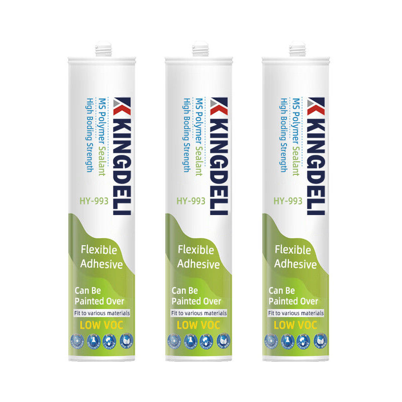 กาวยาแนว MS Hybrid Glue Sealant ไม่กัดกร่อน ทนต่อทุกสภาพอากาศสำหรับงานก่อสร้าง