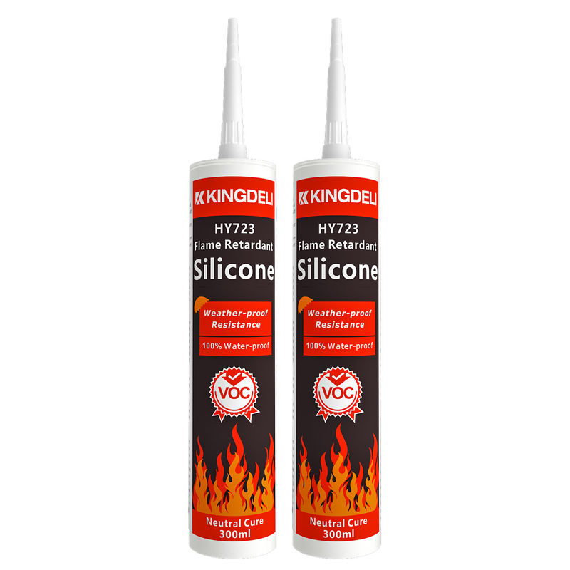 สีขาว Neutral Cure Silicone Sealant 300ml สําหรับกระจกทุกชนิด